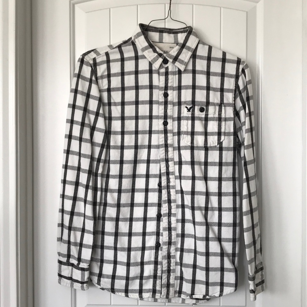 American Eagle Plaid Button Down